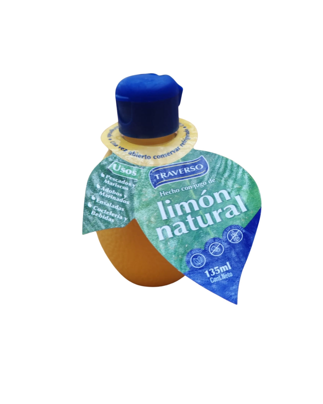 Jugo de limón Natural Traverso 135 ml
